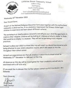 racism letter